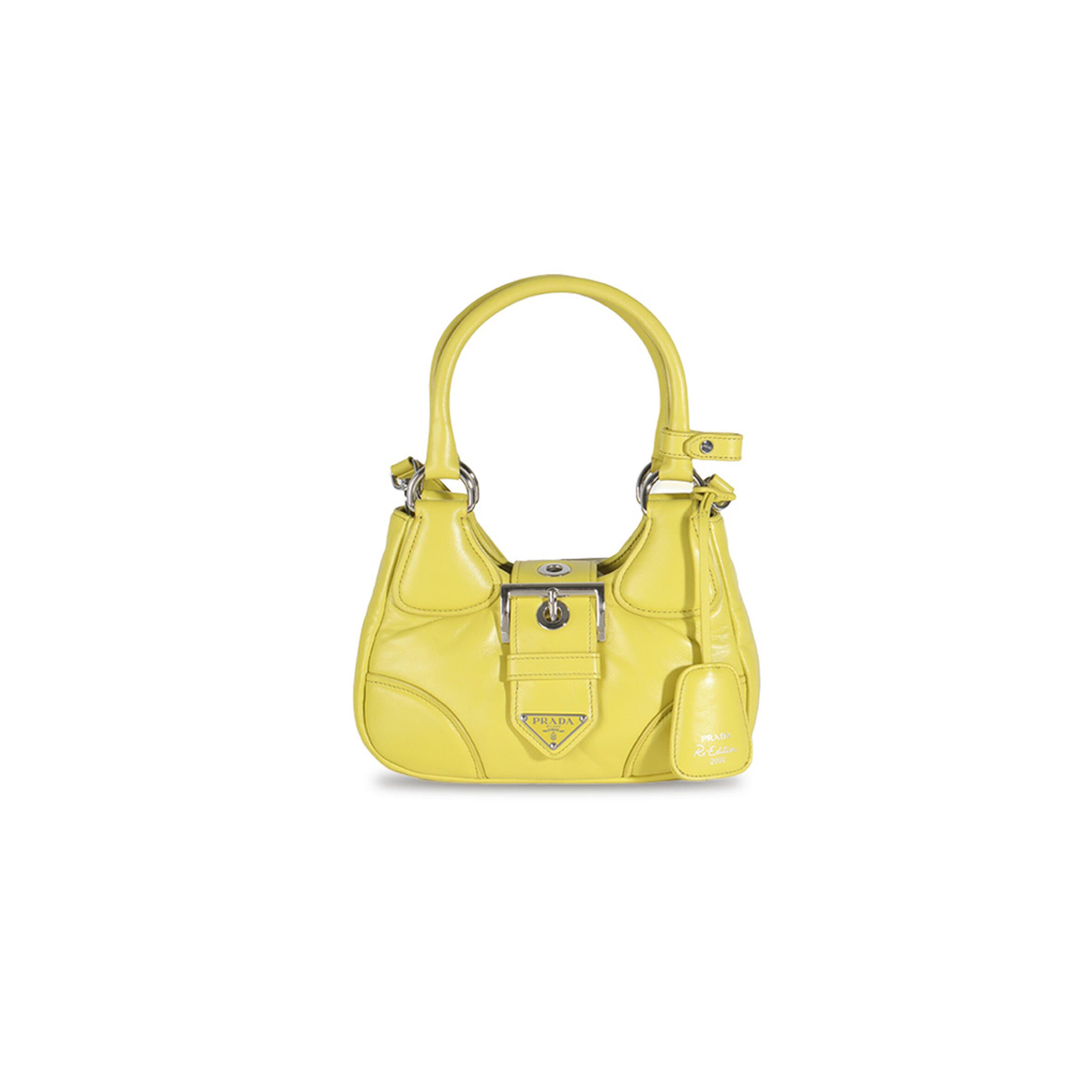 PRADA CEDRO NAPPA SOFT PADDED RE-EDITION 2002 MOON BAG 1BA381 (22.5*16*7.5cm)
